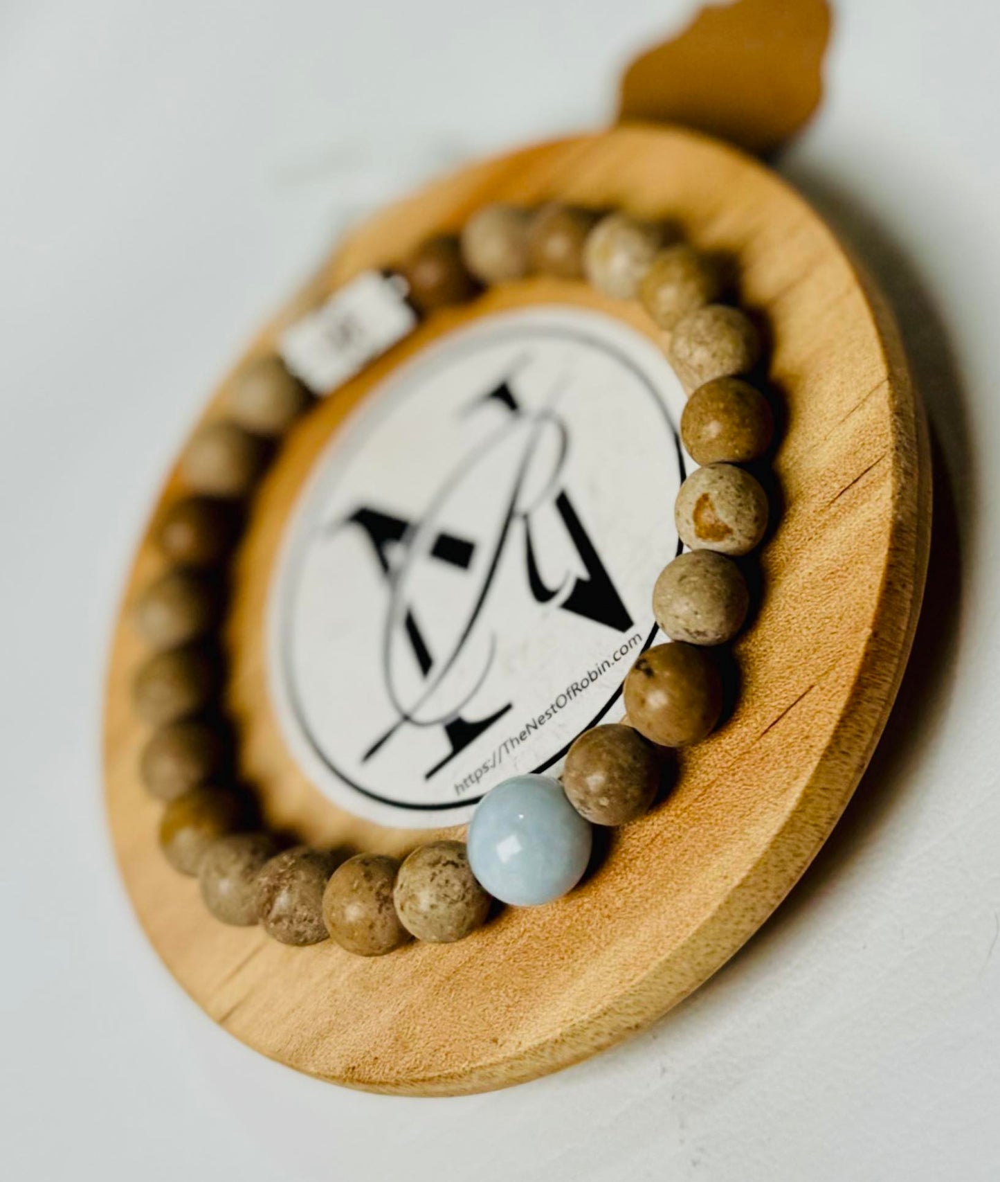 Clearance Item -"Aqua River" Genuine Stone Bracelet