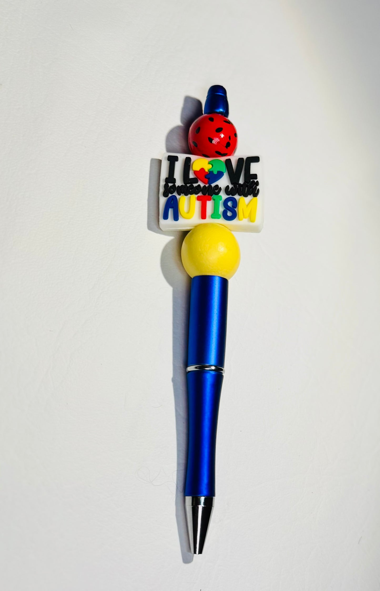Autism Awareness Beaded Ink Pen