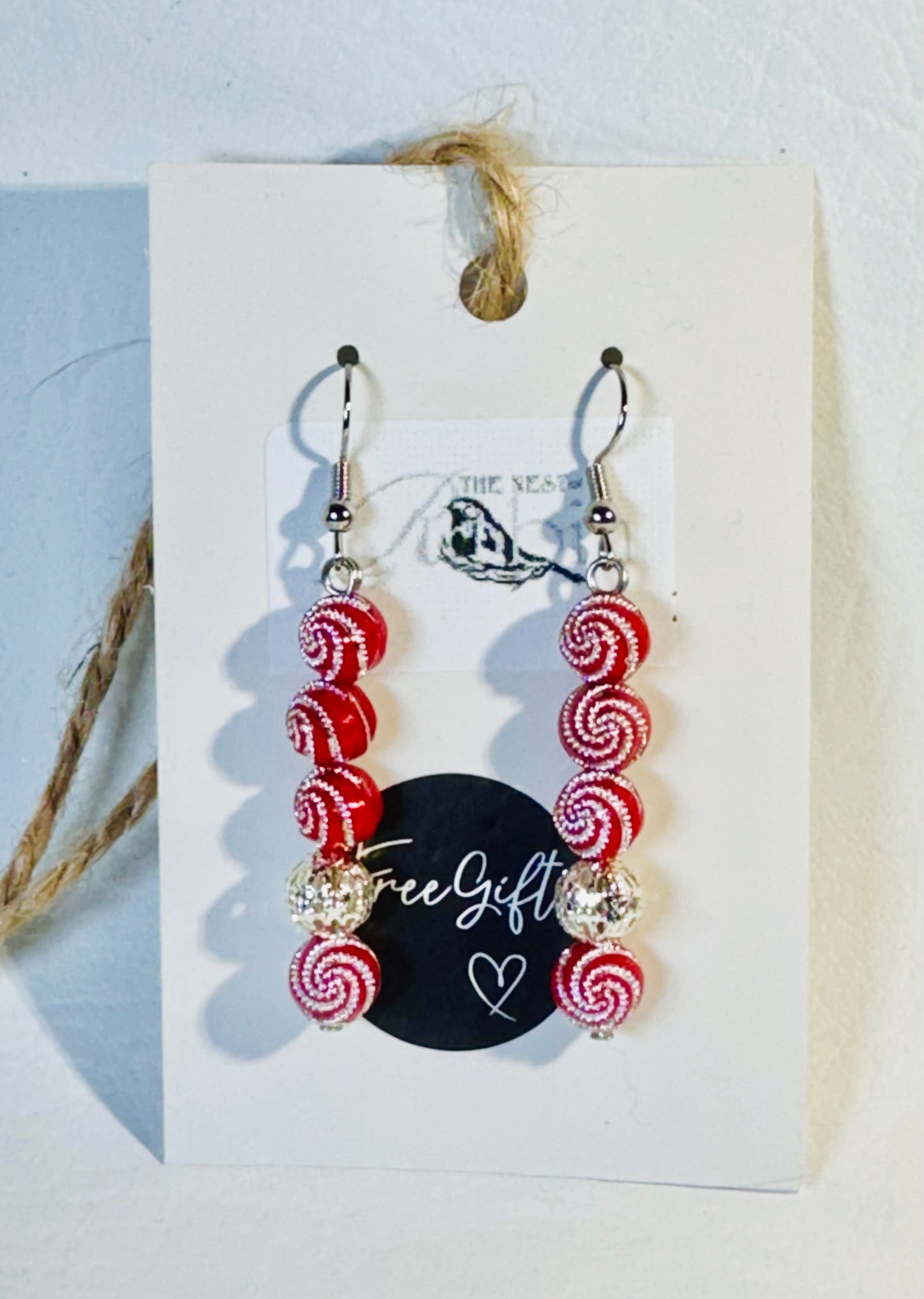 “Christmas Boot” Brooch & Earrings Set