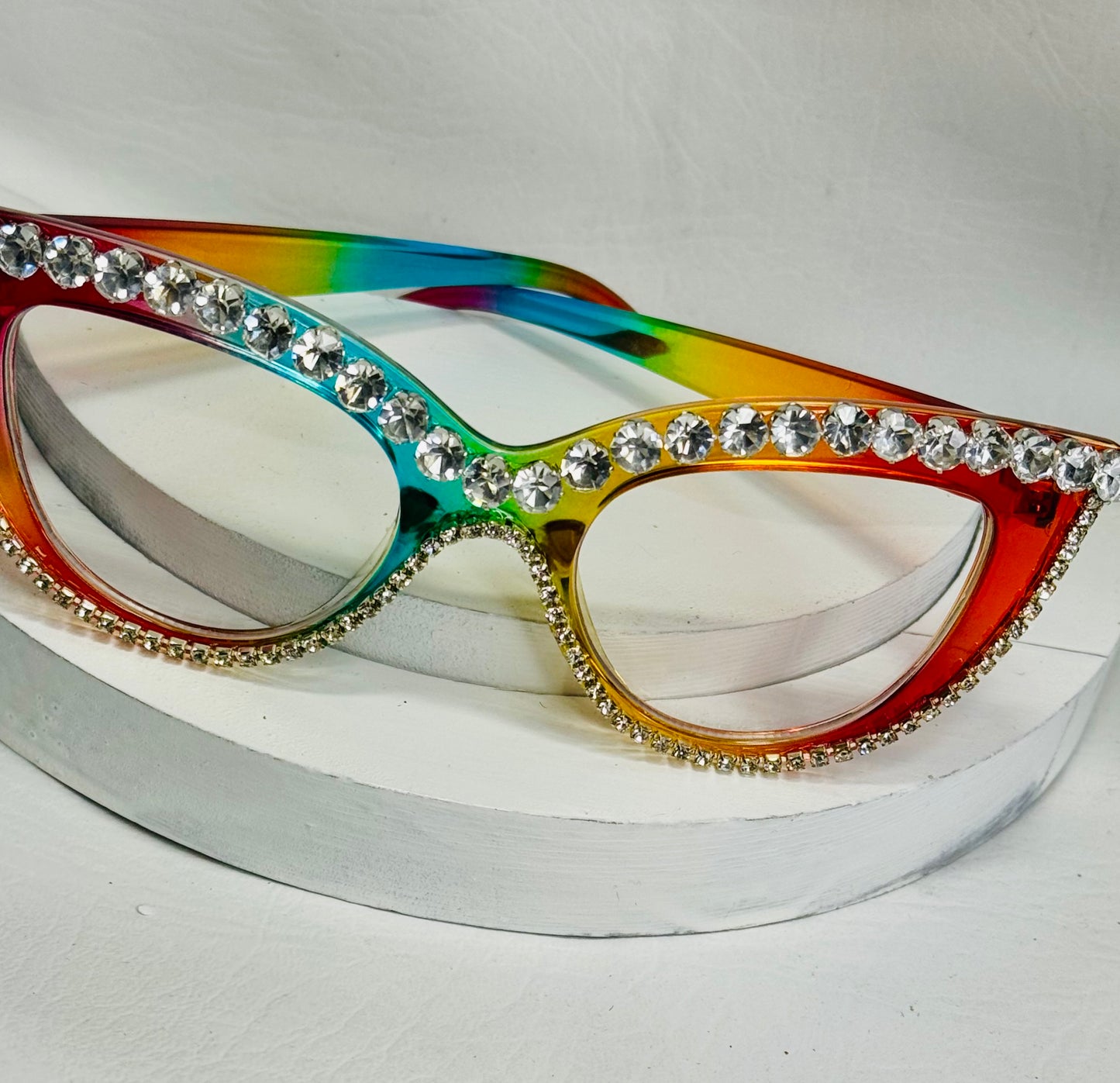 Starlit Cat-Eyes Fashion Glasses