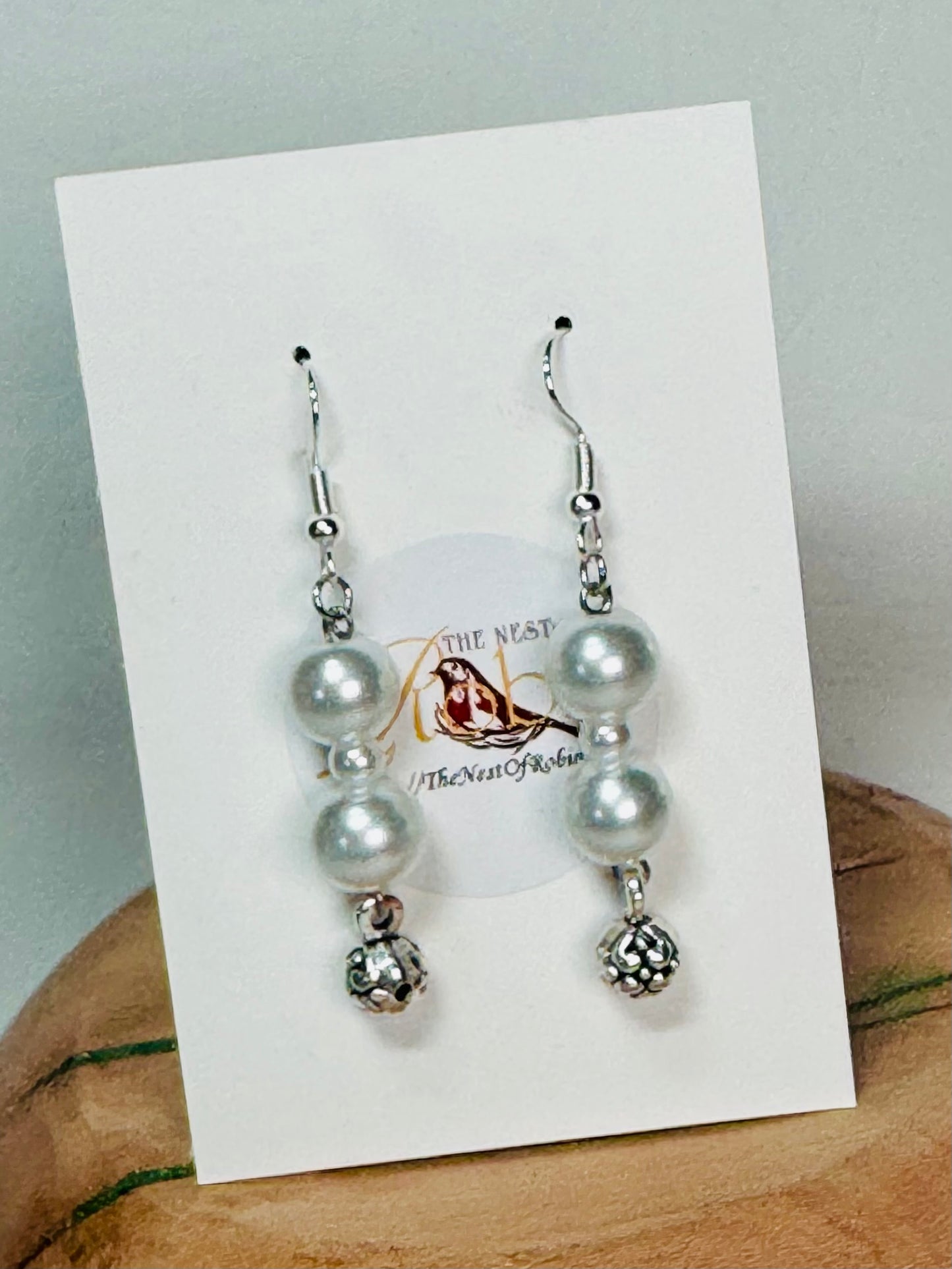 “Pearl Drops” Dangling Earrings