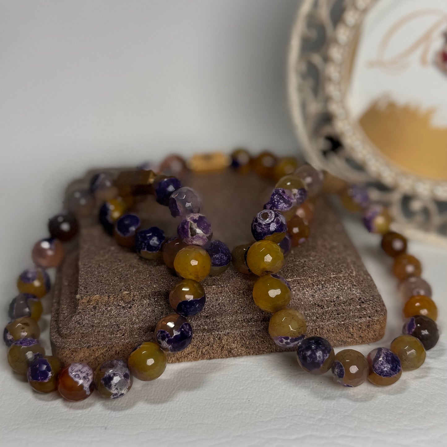 “Purple Gold” Semi-Precious Stone Bracelet