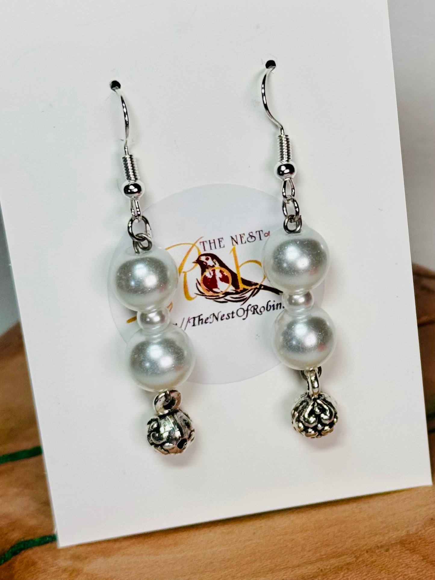 “Pearl Drops” Dangling Earrings