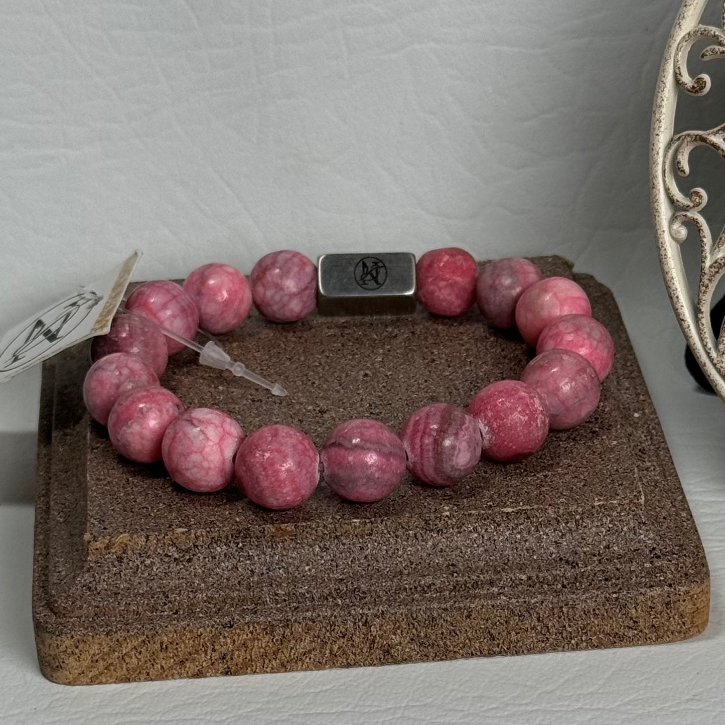 “Pink Planet” Semi-Precious Stone Bracelet