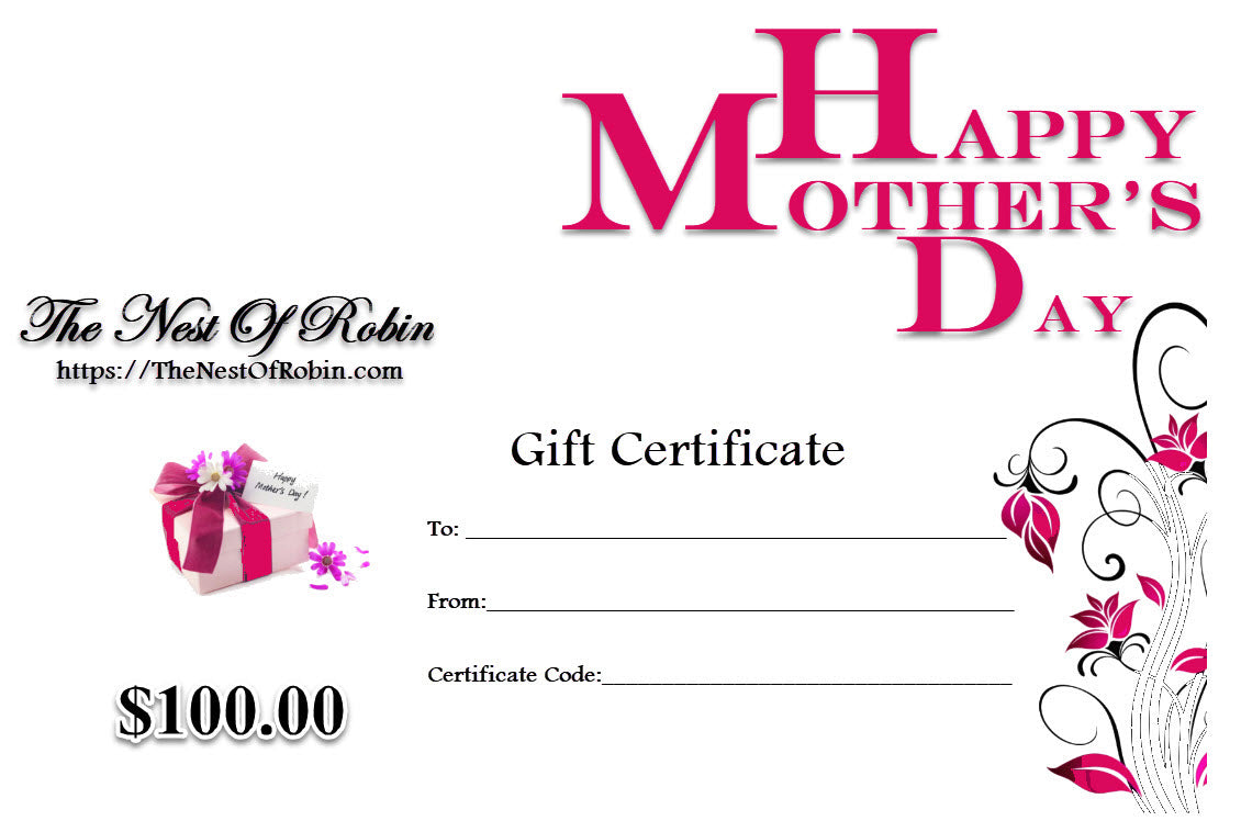 Mother's Day Gift Certificate