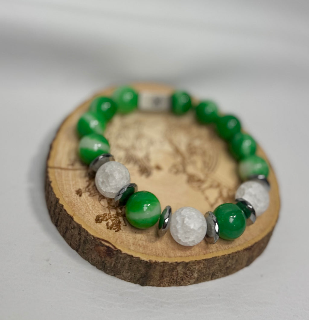 “Mr. Green” Genuine Stone Bracelet