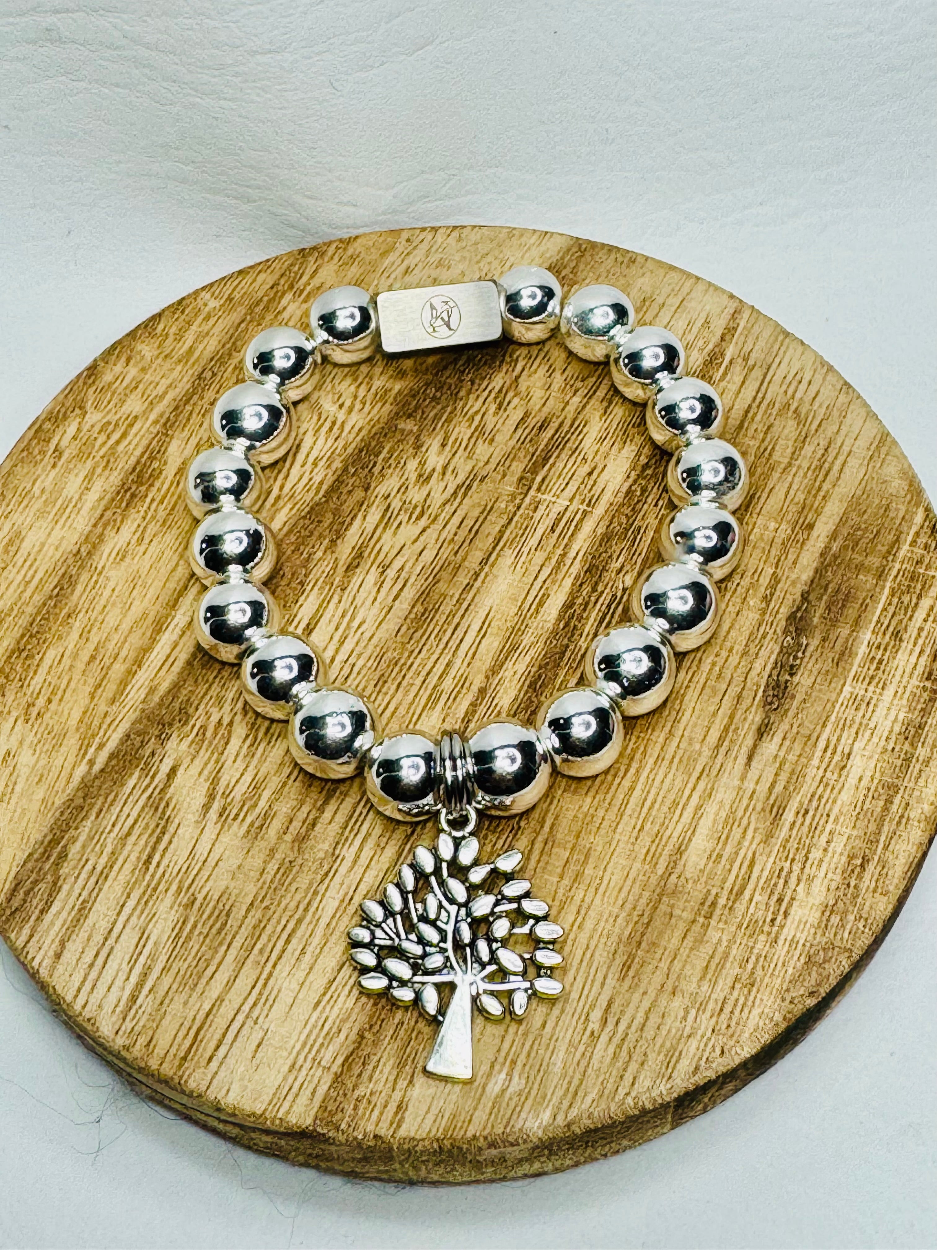 Silver “Legacy of the Roots” Bracelet & Earrings Set