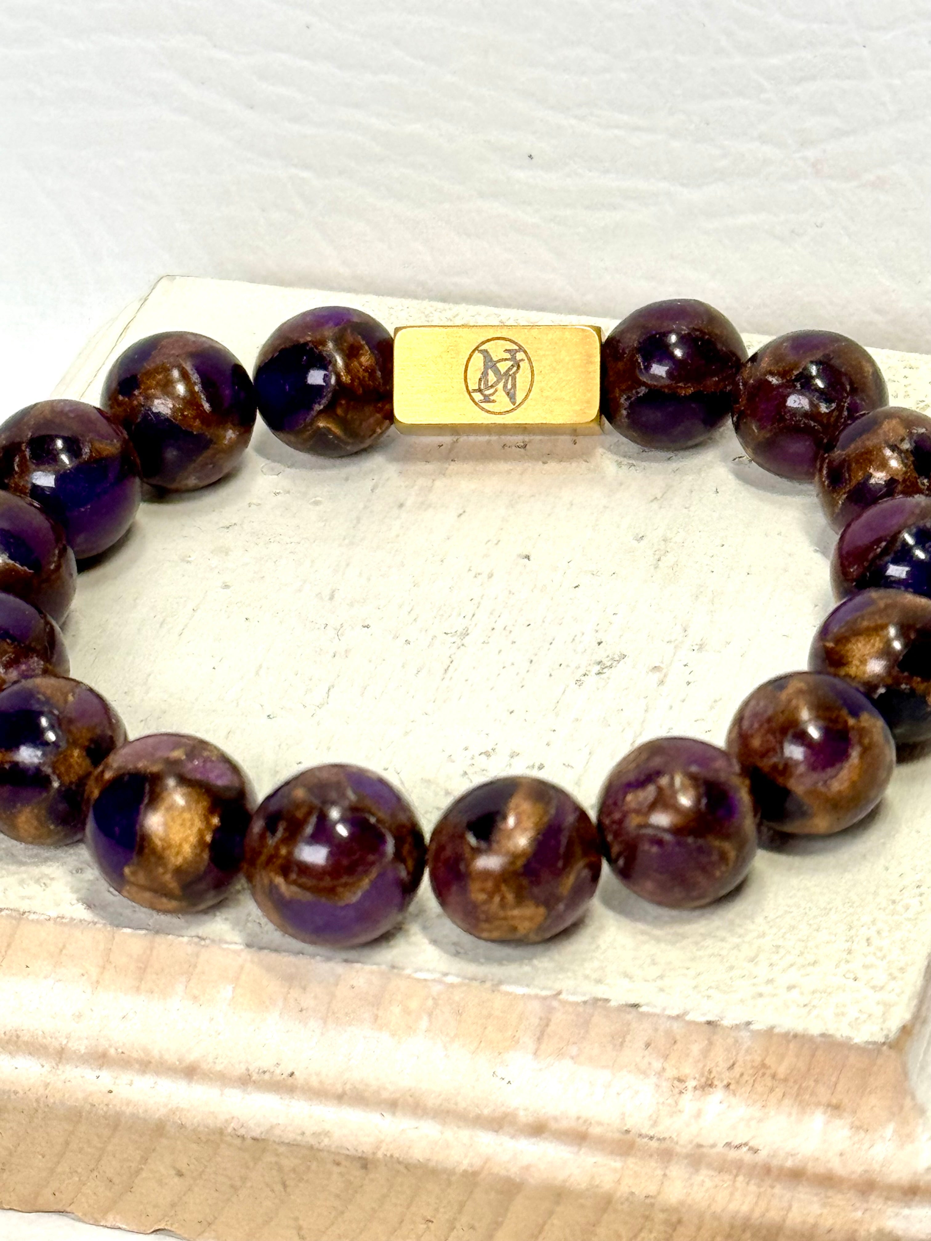 “ Royalty” Genuine Stone Bracelet