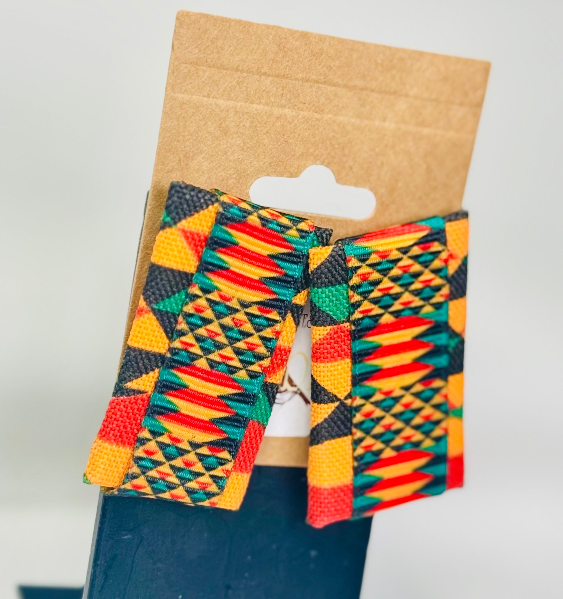 “Kente Cloth” Earrings and Earring & Headband Set