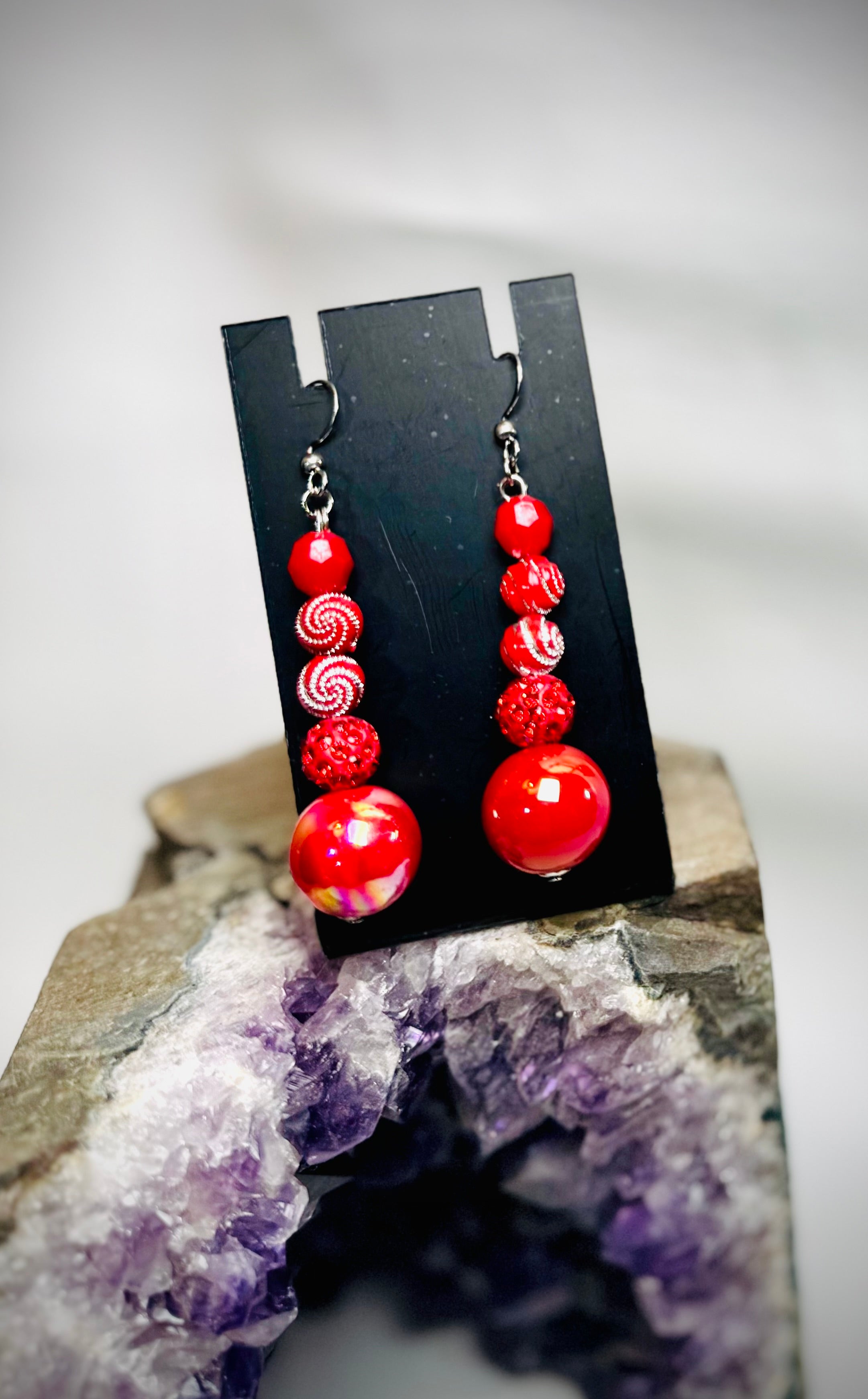 "Cherry BlowPop" Long Necklace Set