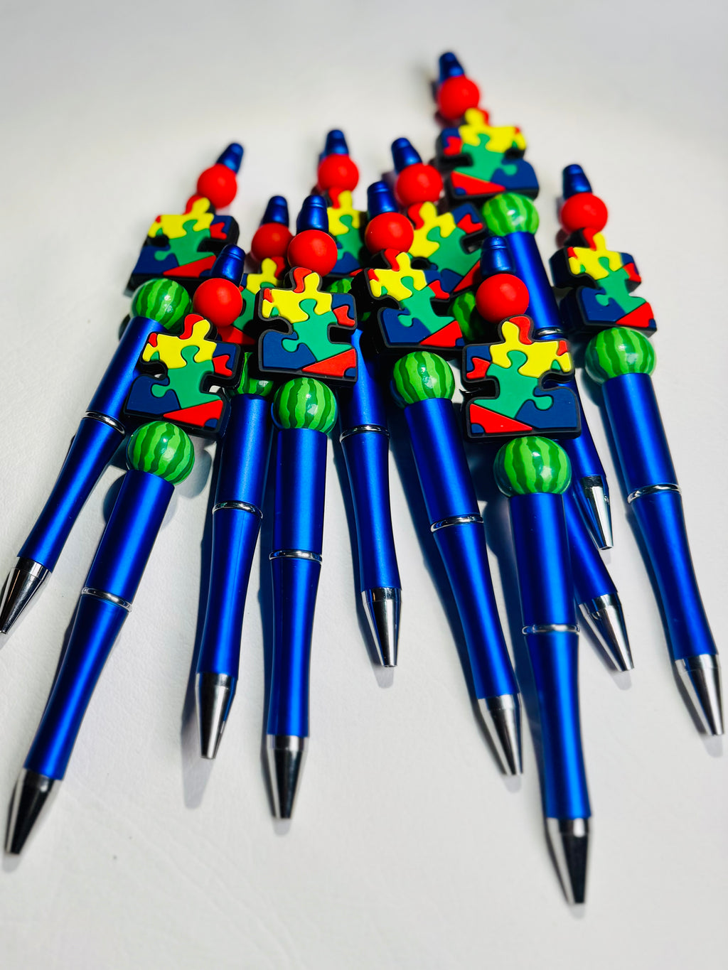 Autism Awareness Beaded Ink Pen