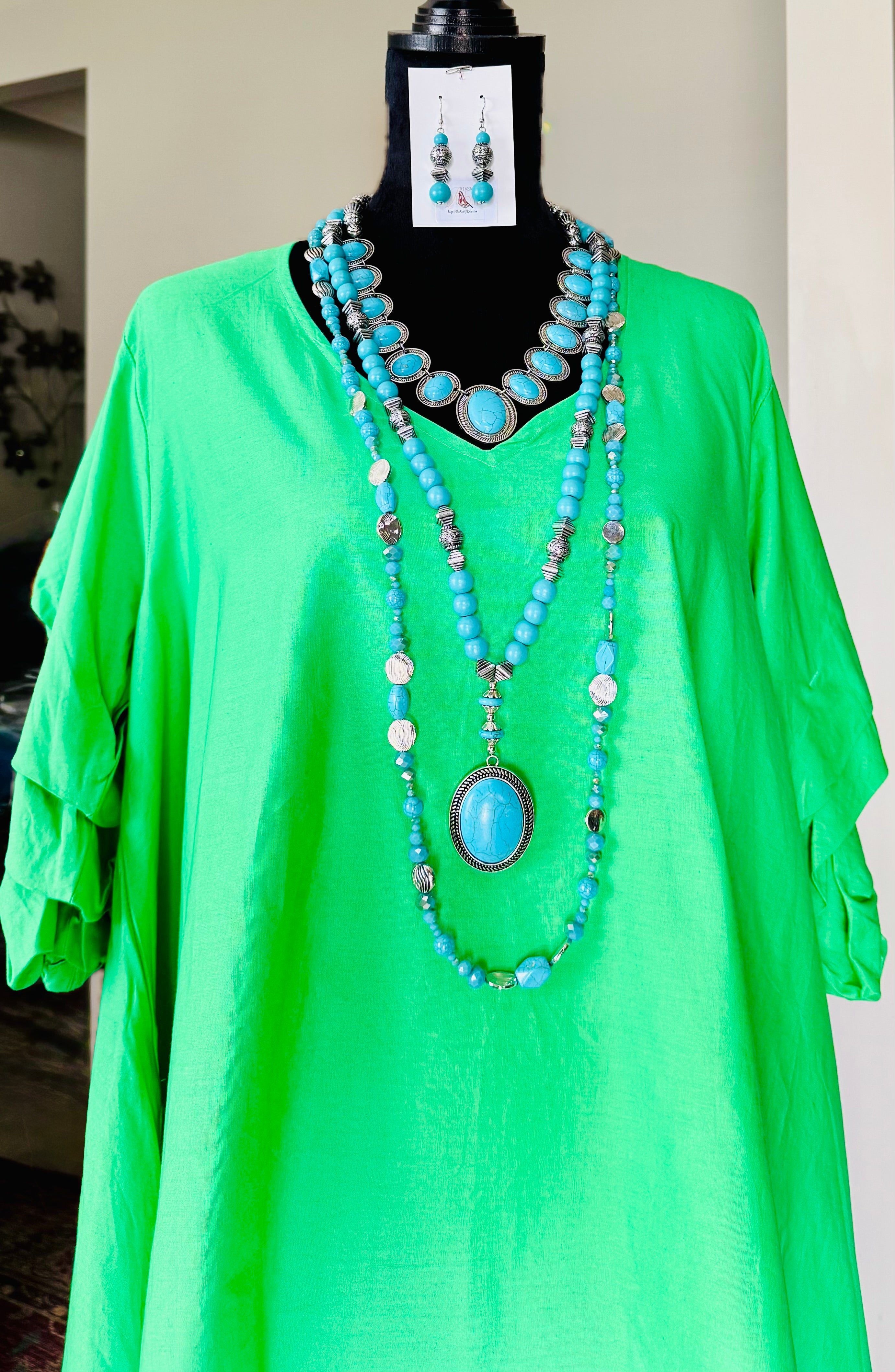 “Turquoise” 5 Piece Jewelry Set