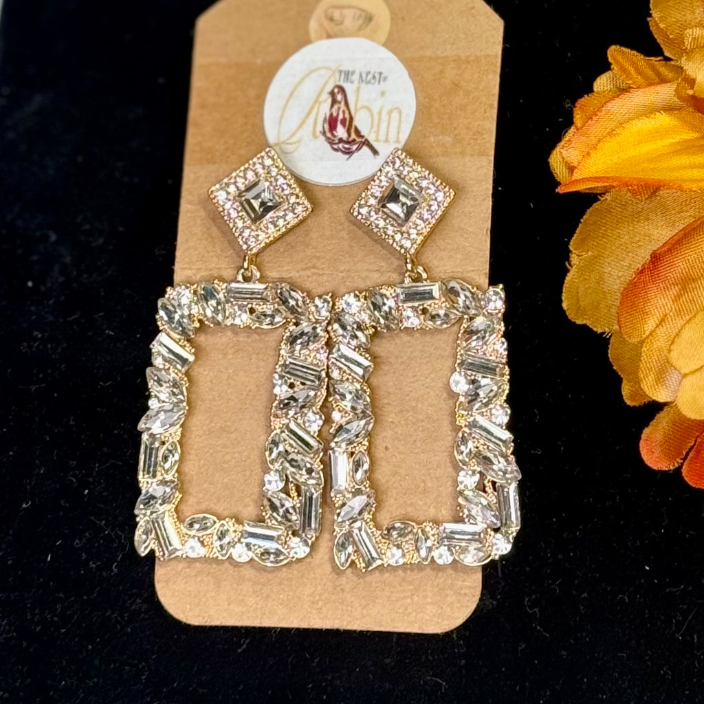 Diamond Spice Brooch & Earrings Set