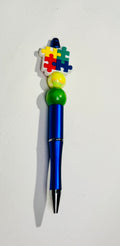 Autism Awareness Beaded Ink Pen
