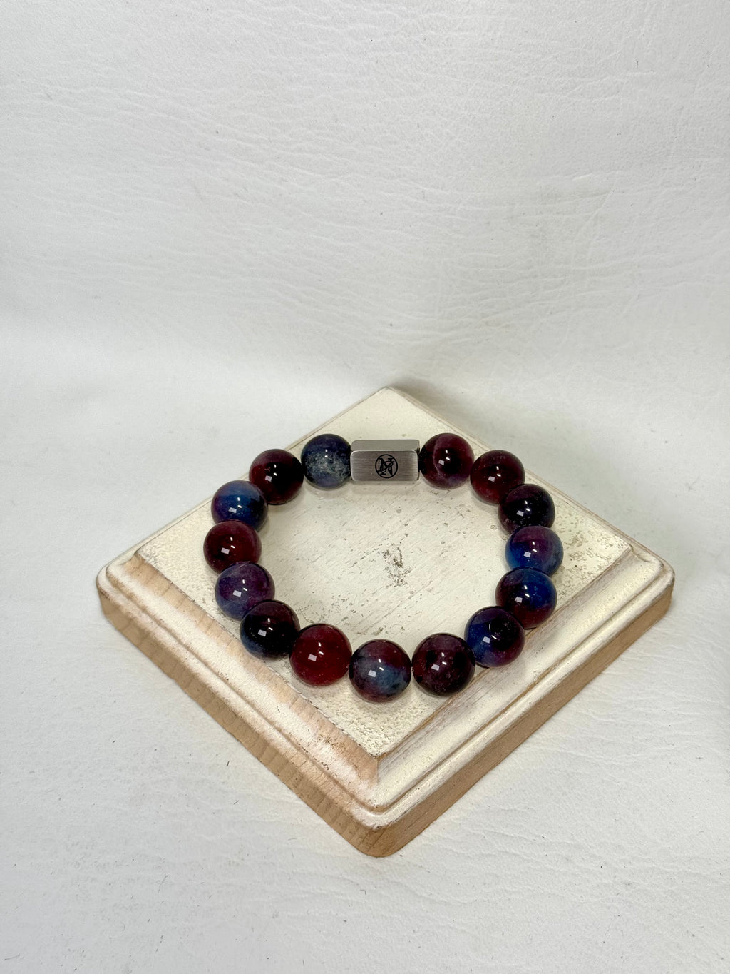 “Crimson Twilight” gemstone bracelet