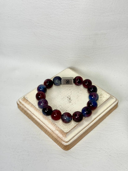 “Crimson Twilight” gemstone bracelet