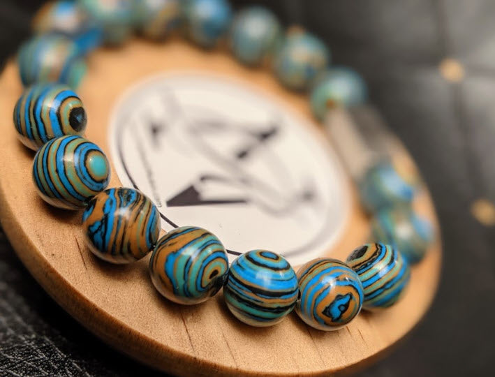 "Peacock" Genuine Stone Bracelet