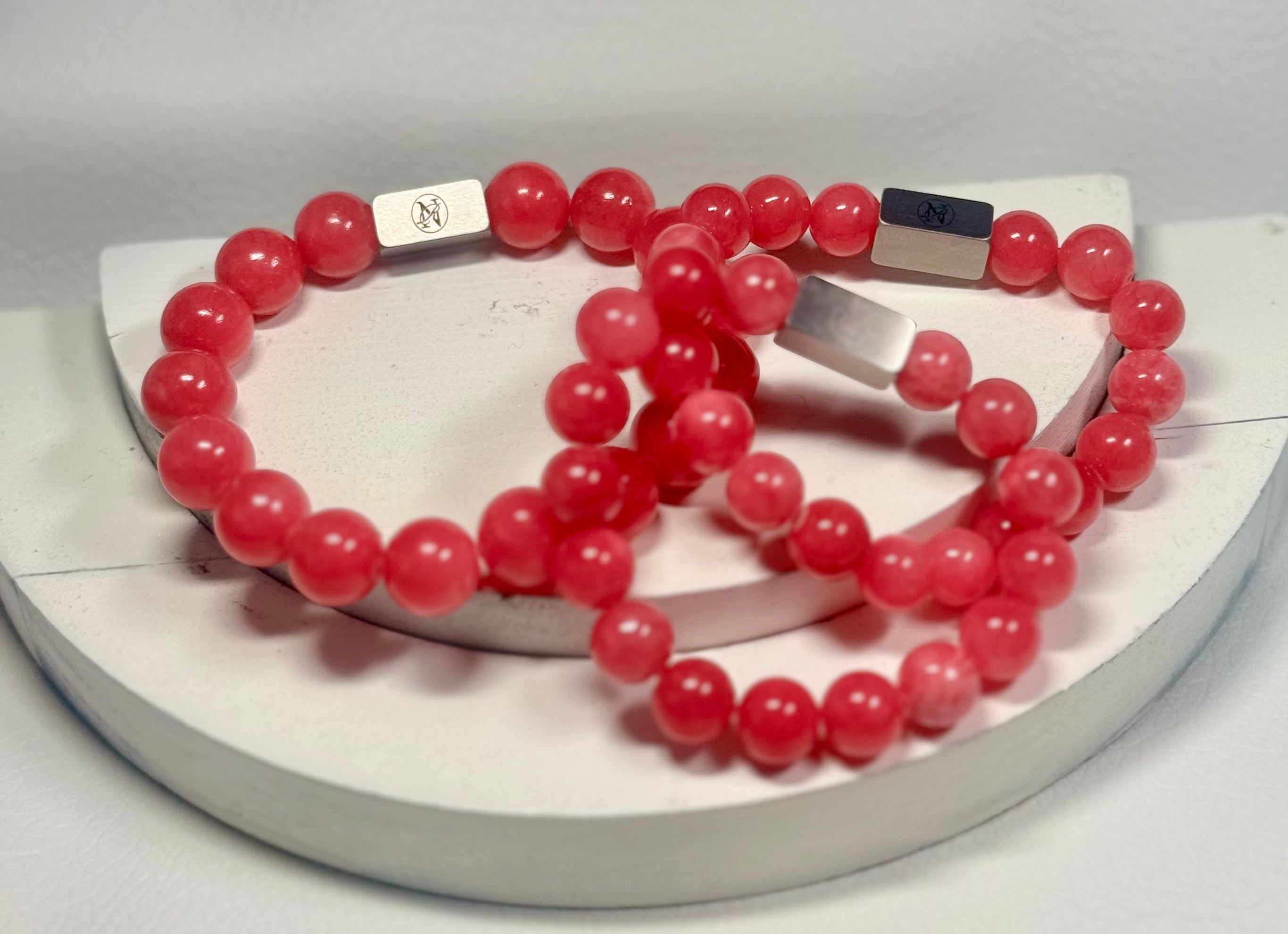 Blush Radiance™
Genuine Rhodochrosite Bracelet