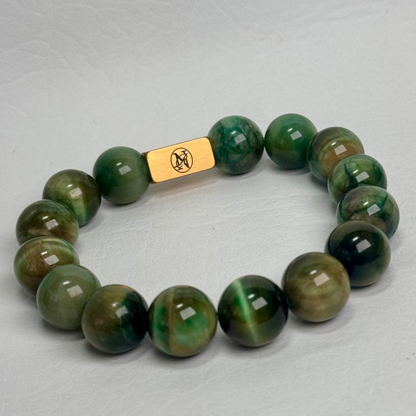 “Green Tigers” Genuine Stone Bracelet