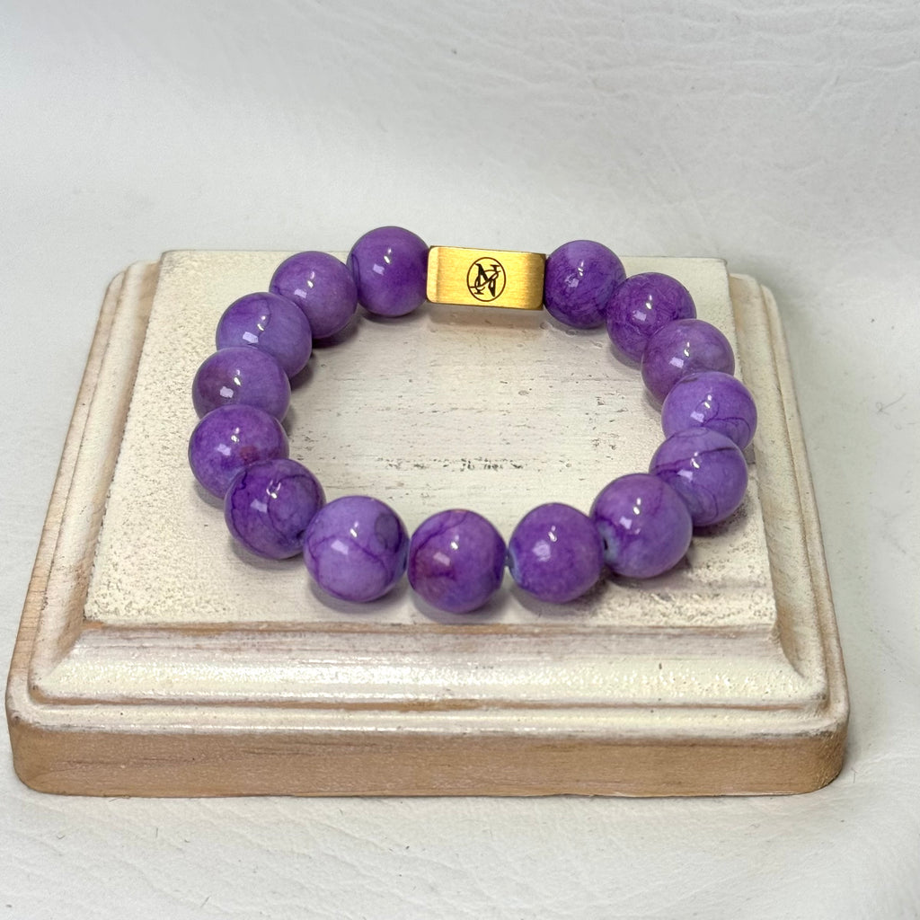 “Purple Passion” Genuine Stone Bracelet