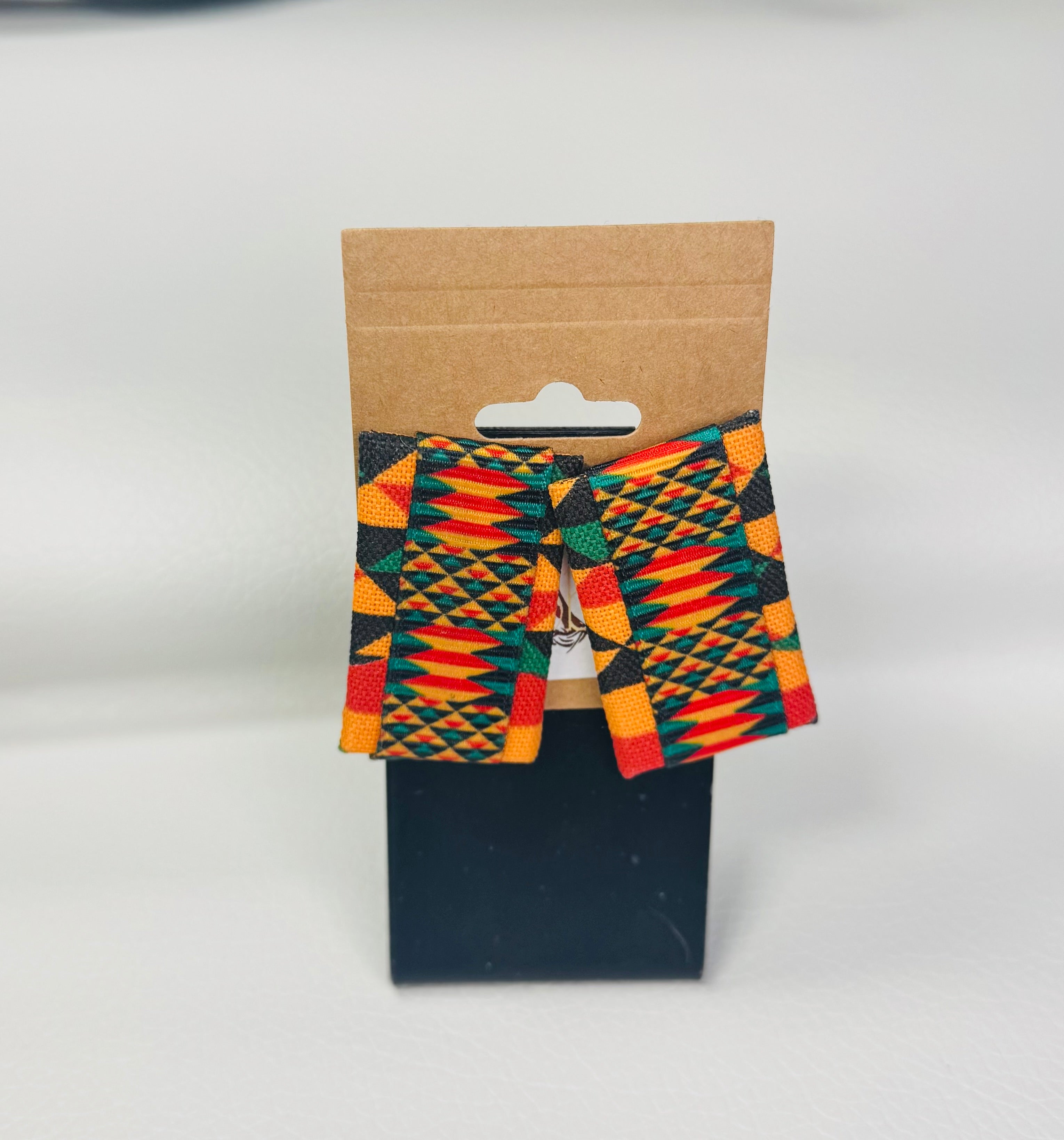 “Kente Cloth” Earrings and Earring & Headband Set