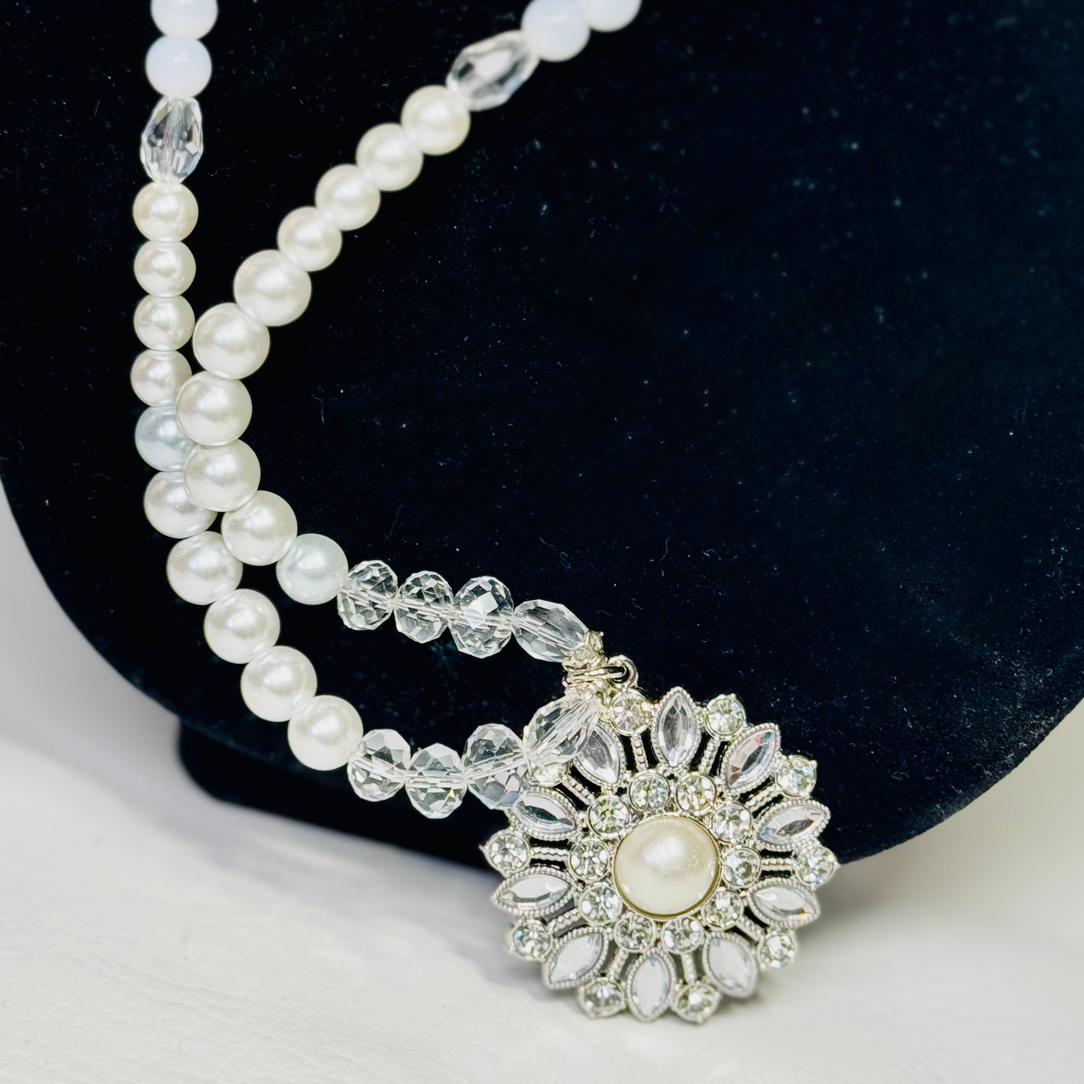 “Snow White” 5 Piece Long Necklace Set