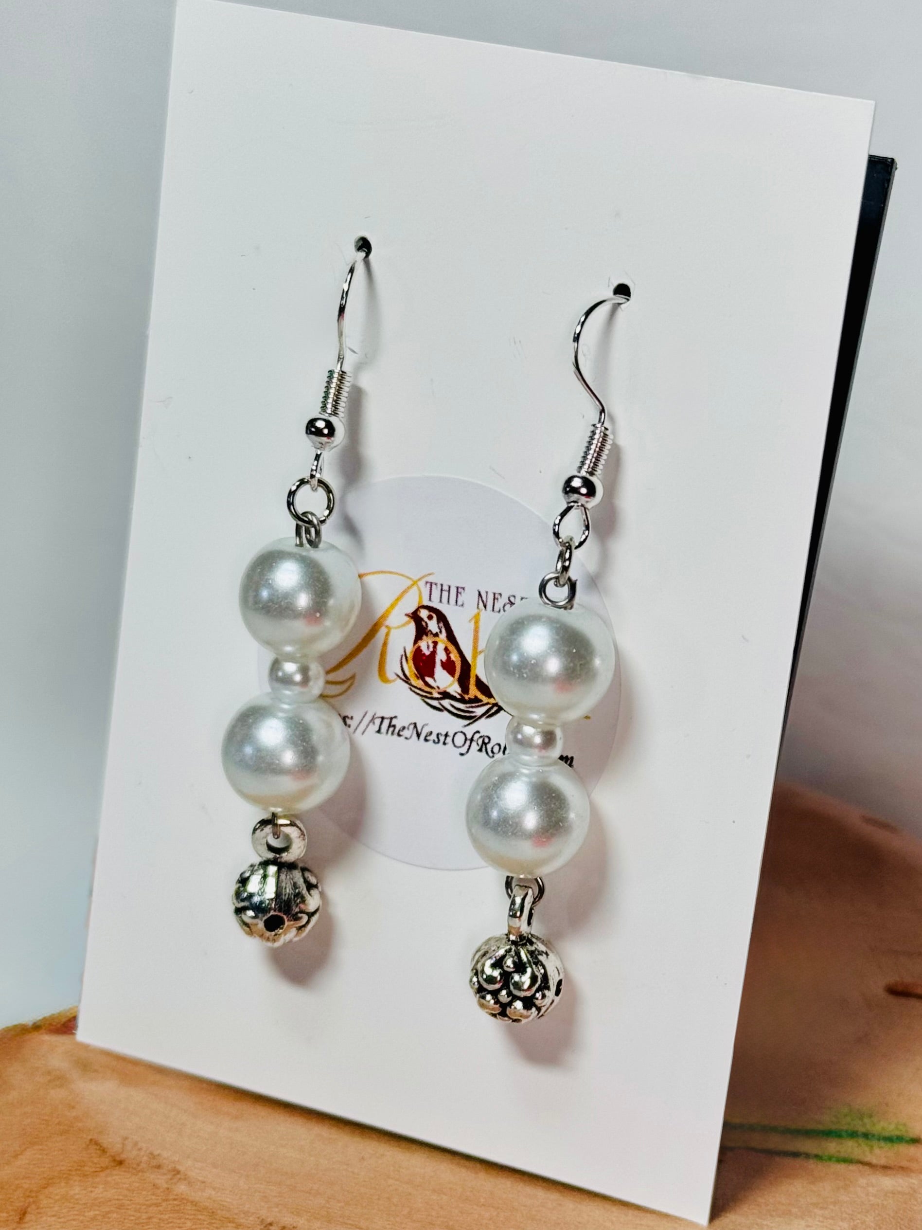 “Pearl Drops” Dangling Earrings