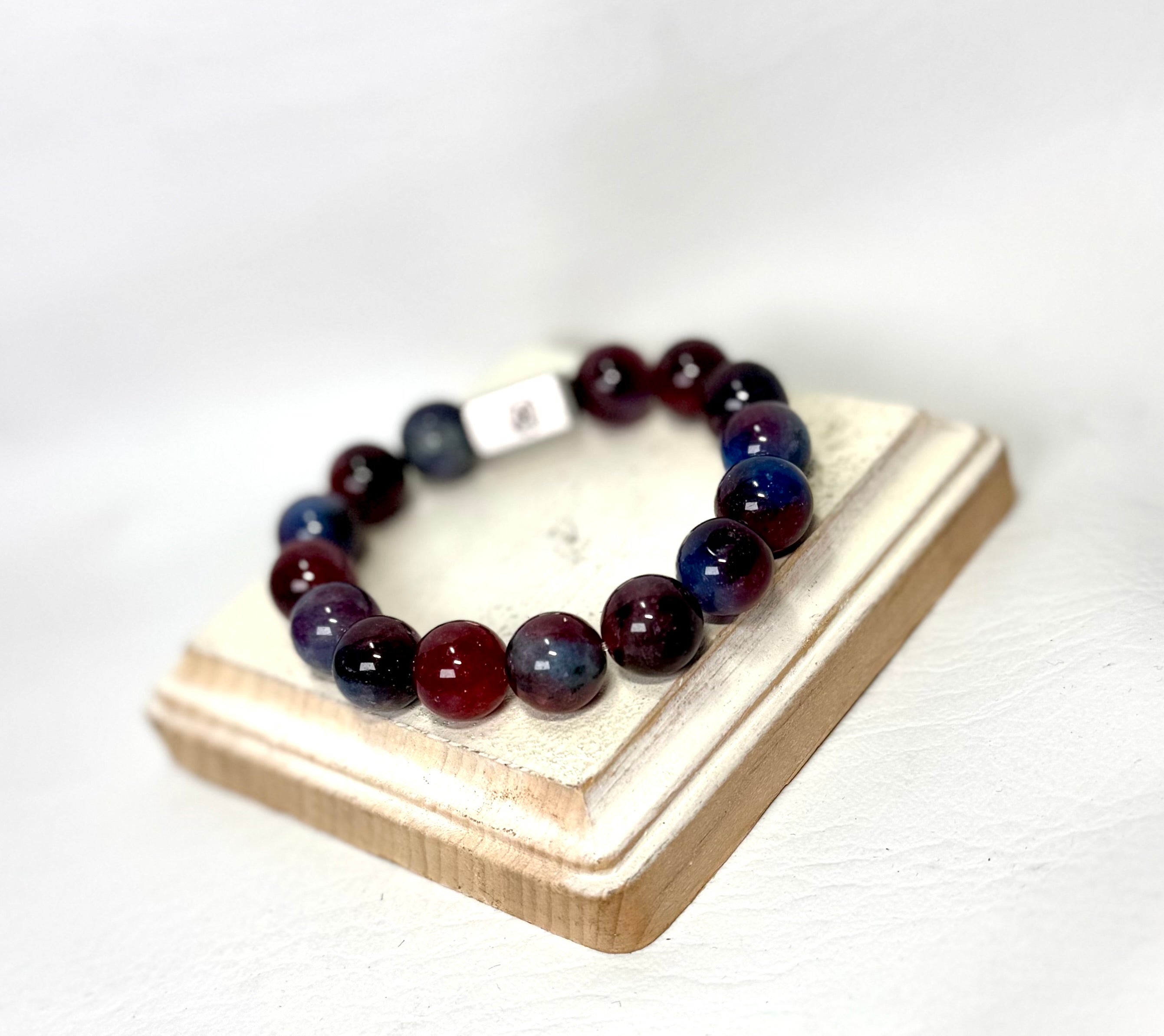 “Crimson Twilight” gemstone bracelet