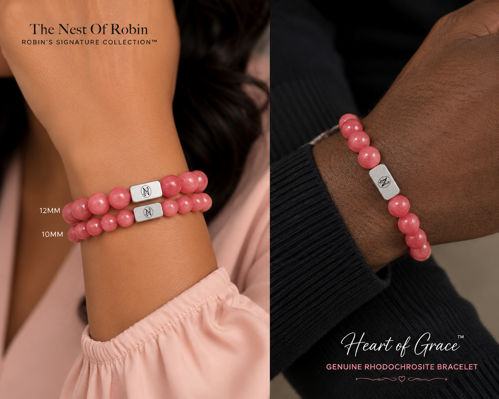 Blush Radiance™
Genuine Rhodochrosite Bracelet
