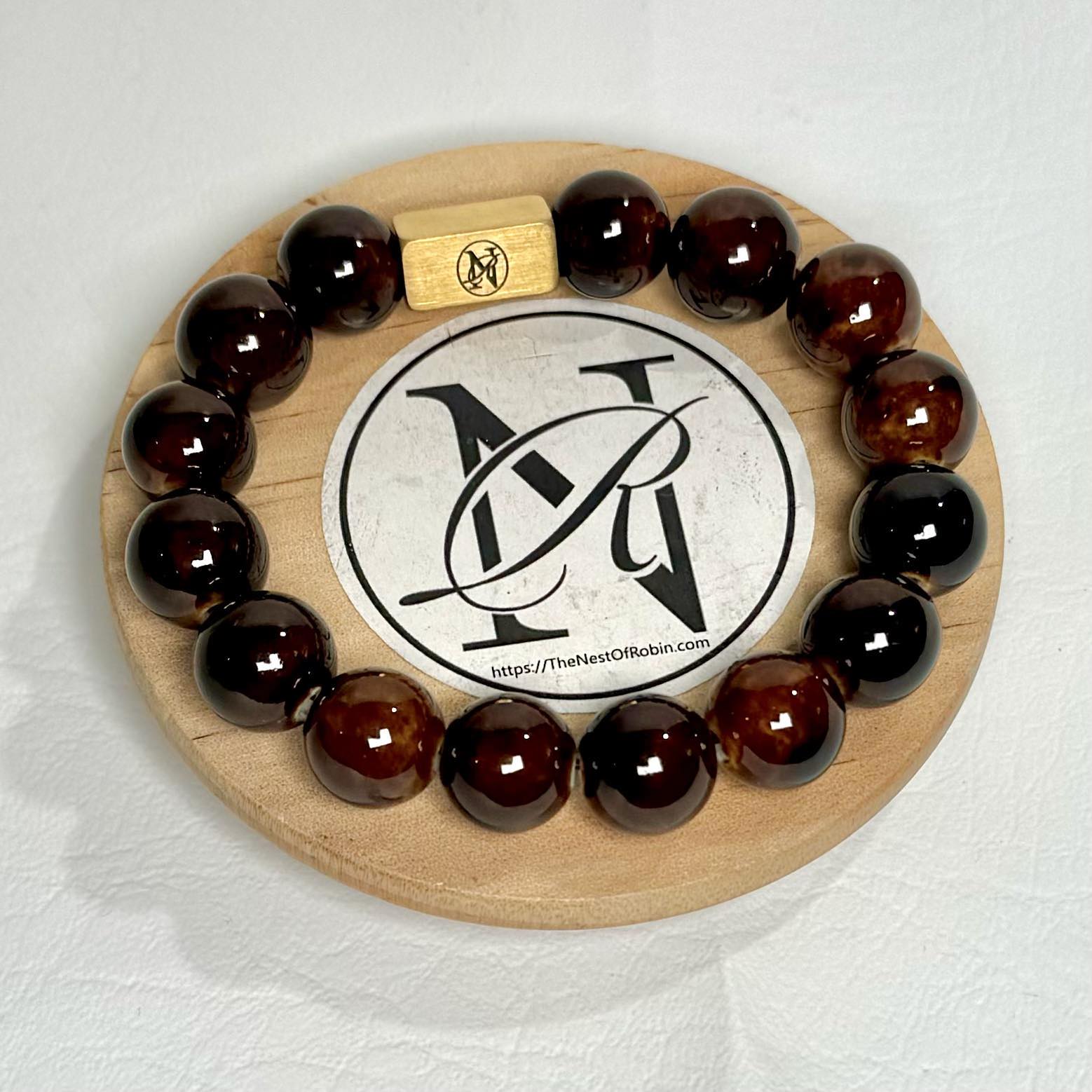 Clearance Items - "Coffee Beans" Genuine Stone Bracelet