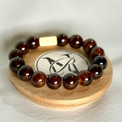 "Coffee Beans" Genuine Stone Bracelet