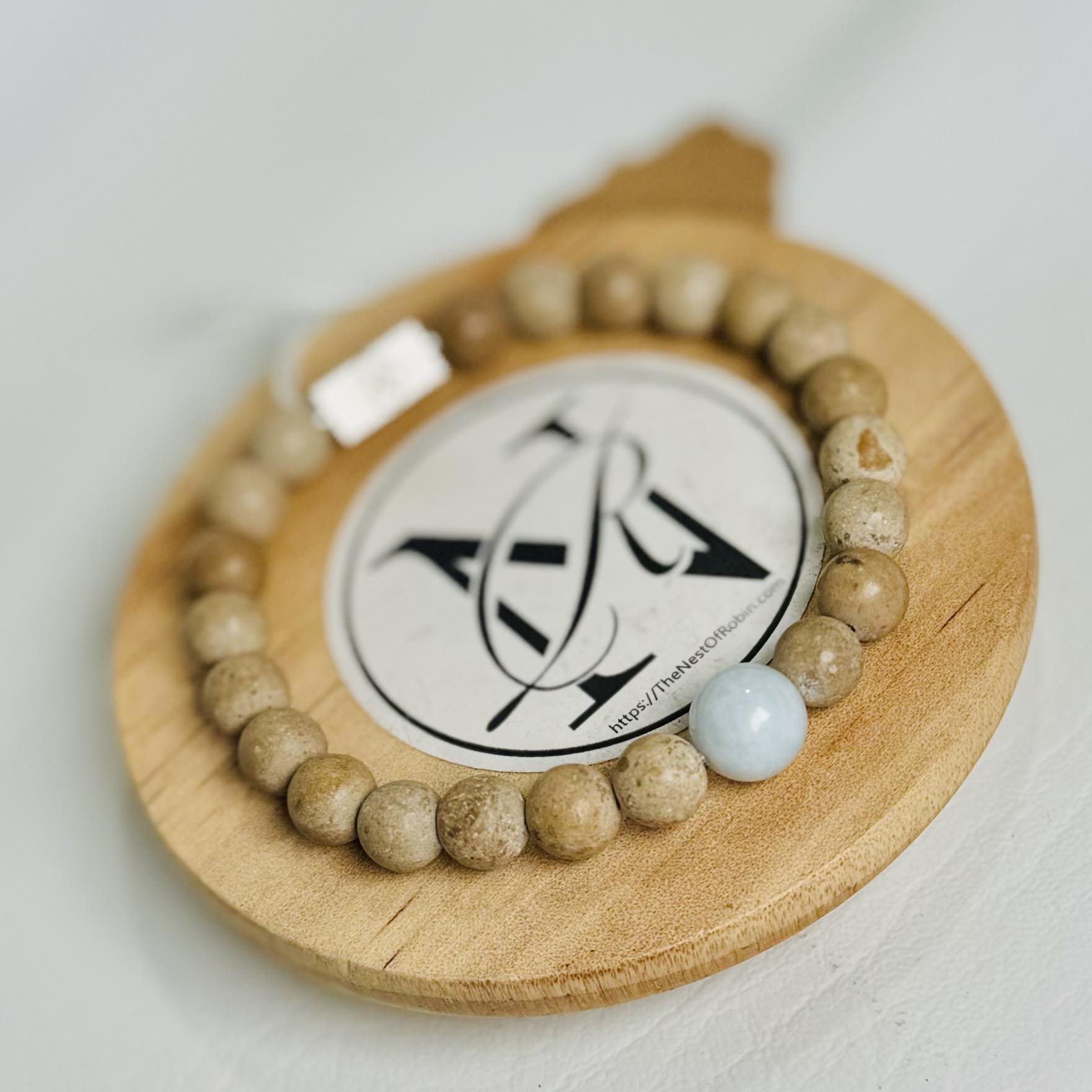 Clearance Item -"Aqua River" Genuine Stone Bracelet