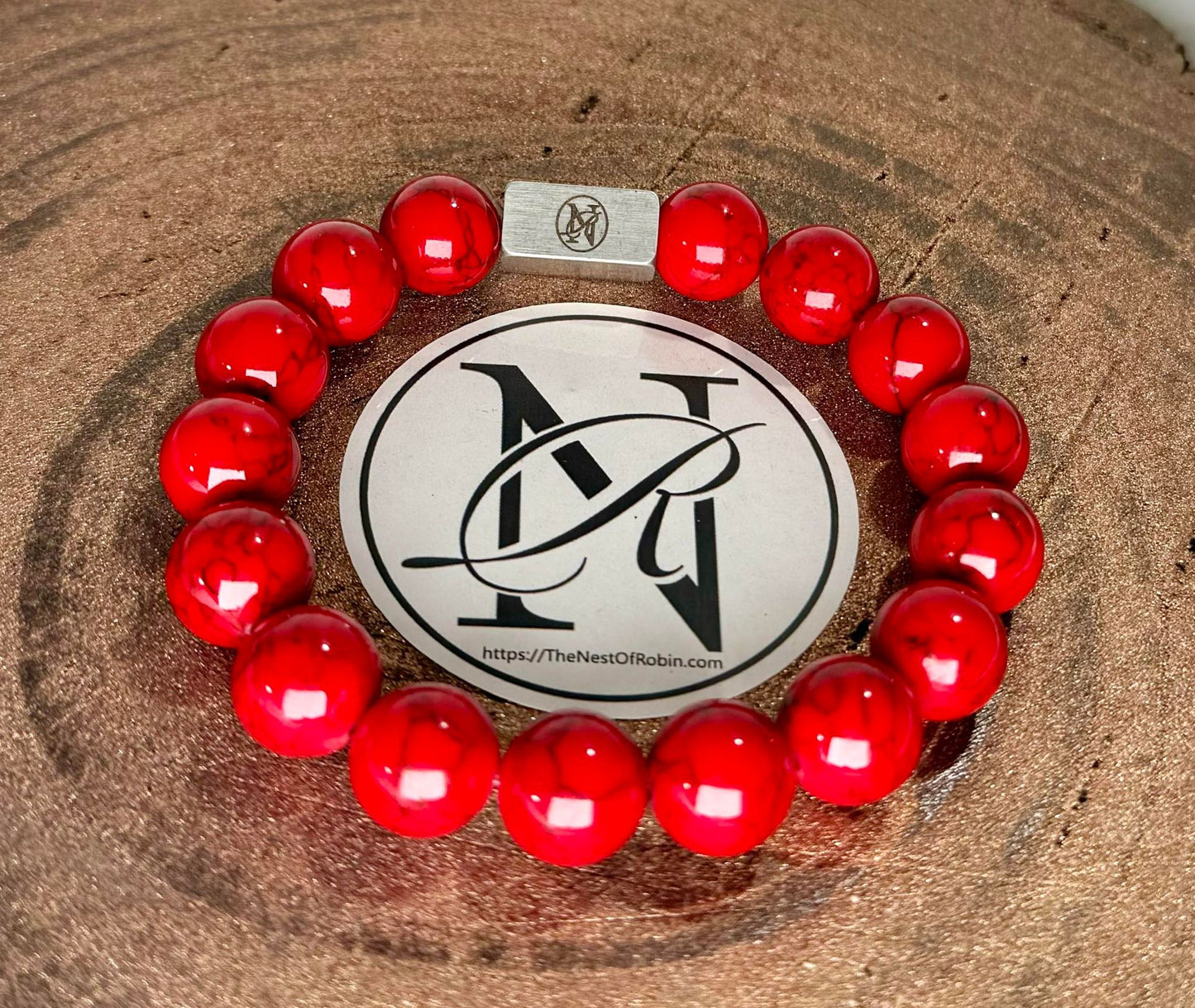 "Fire" Genuine Stone Bracelet