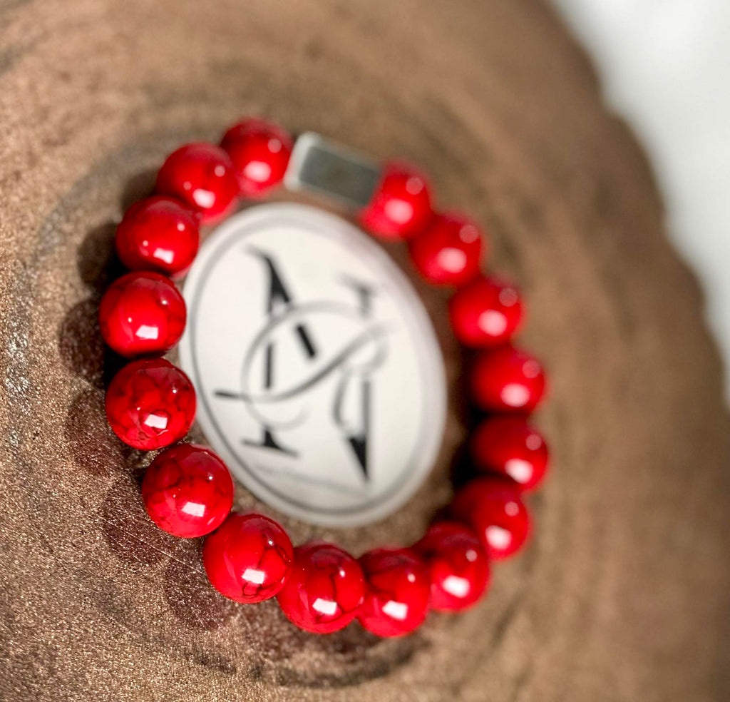 "Fire" Genuine Stone Bracelet
