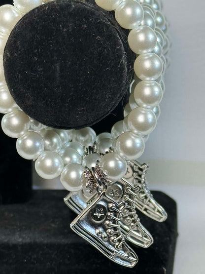 "Chucks" Pearl Bracelet