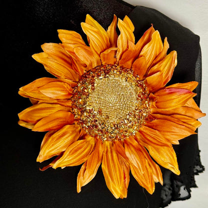 Ray of Sunflower Brooch & Earring Set