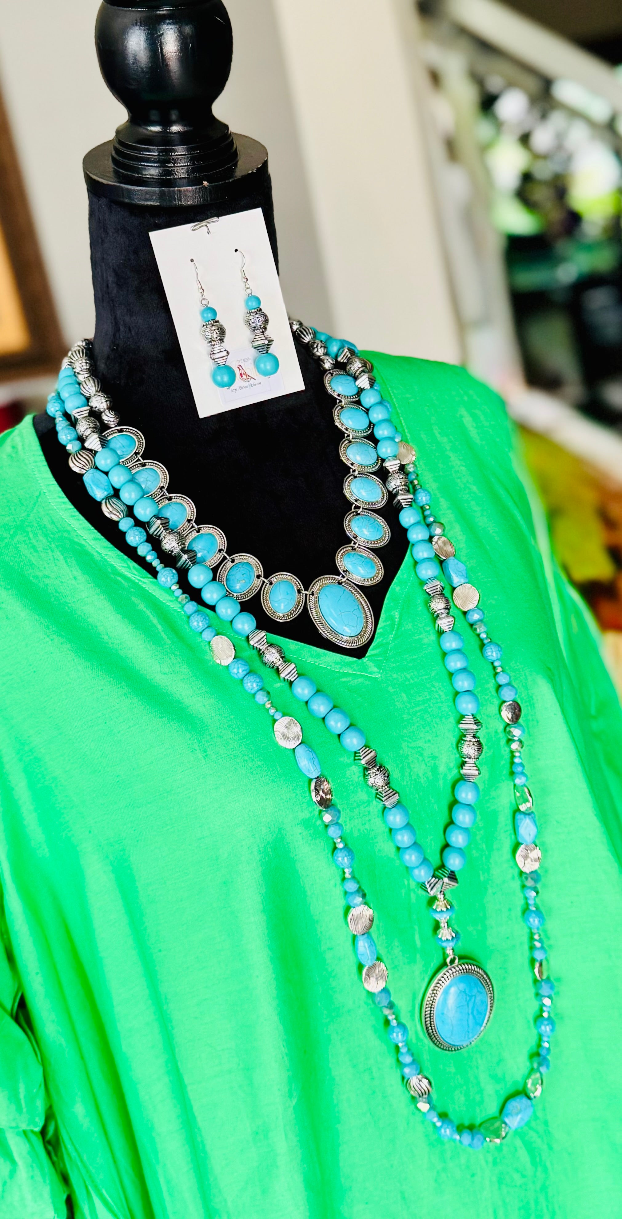 “Turquoise” 5 Piece Jewelry Set