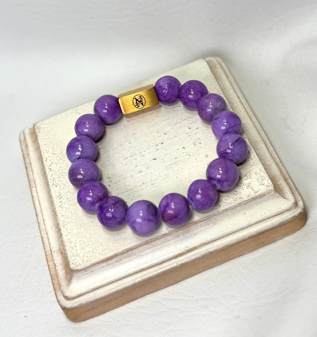 “Purple Passion” Genuine Stone Bracelet