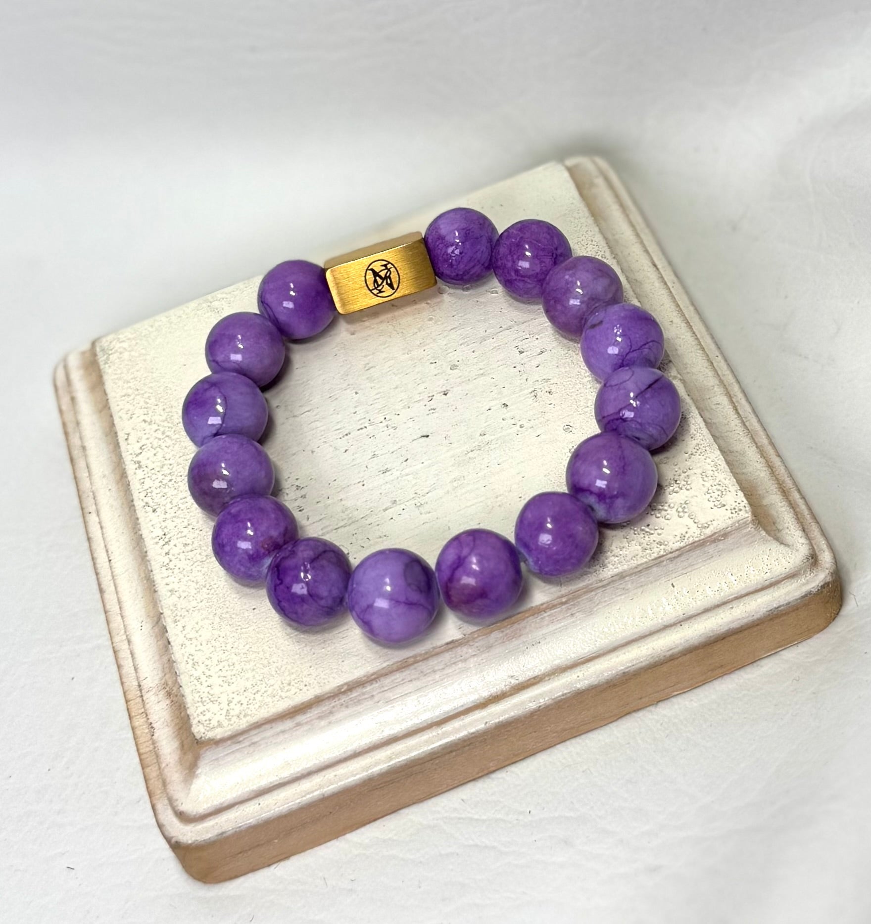 “Purple Passion” Genuine Stone Bracelet