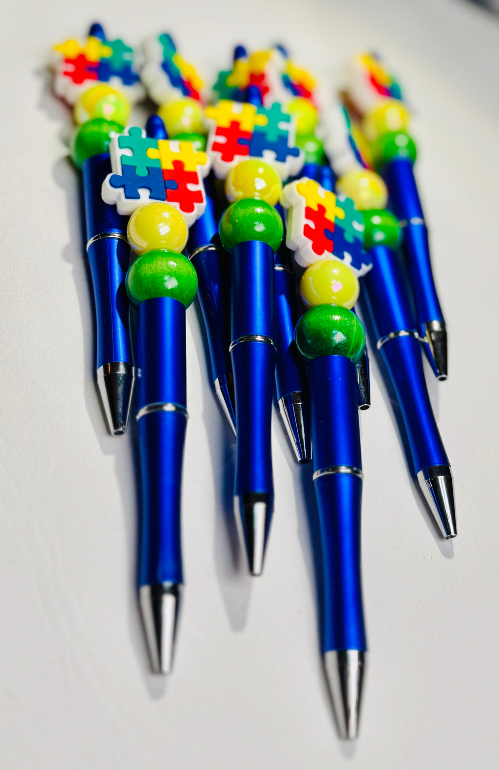 Autism Awareness Beaded Ink Pen