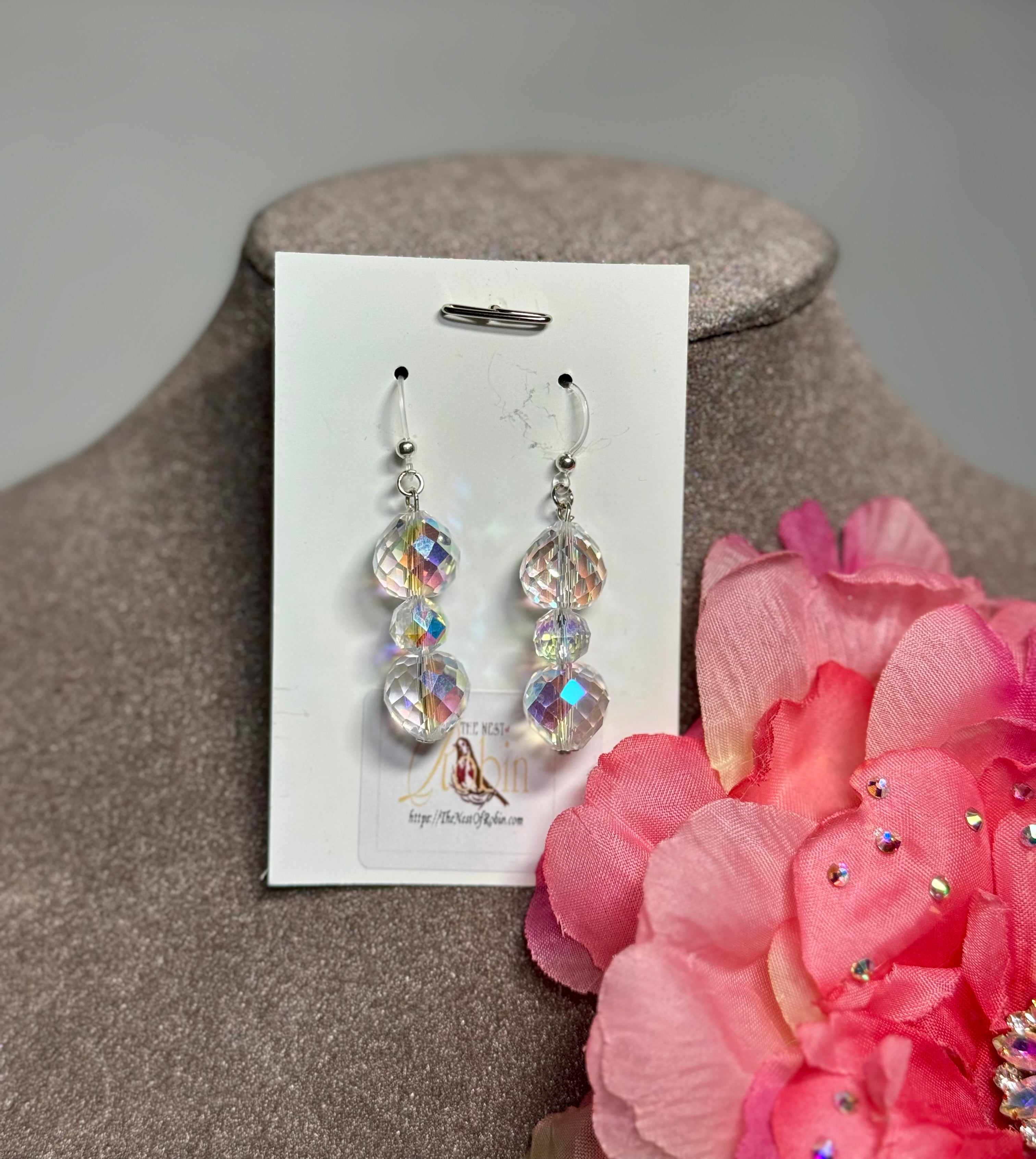“Lottie” Floral Brooch & Earrings Set
