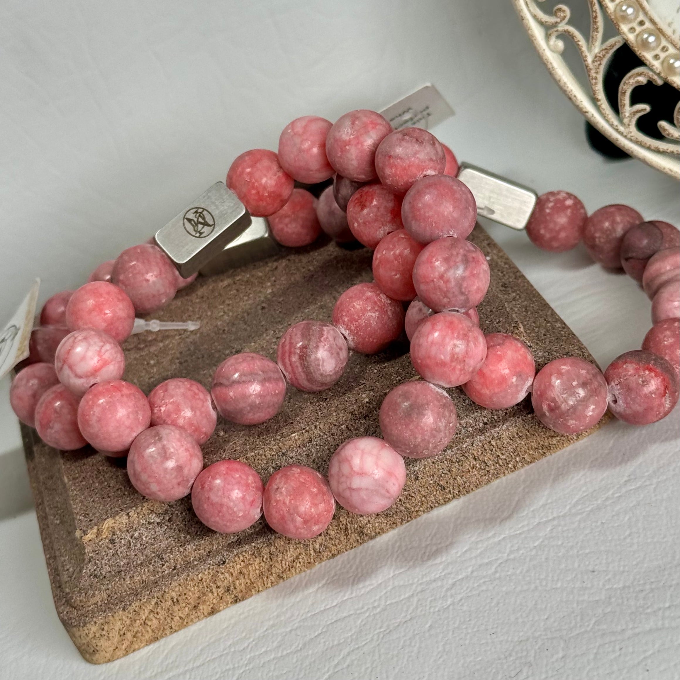 “Pink Planet” Semi-Precious Stone Bracelet