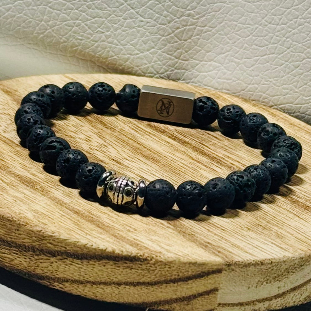 Iron Resolve™ Genuine Stone Bracelet