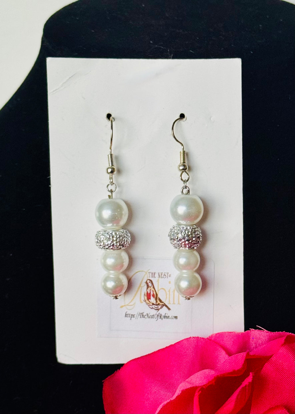 “Zaylee” Floral Brooch & Earrings Set
