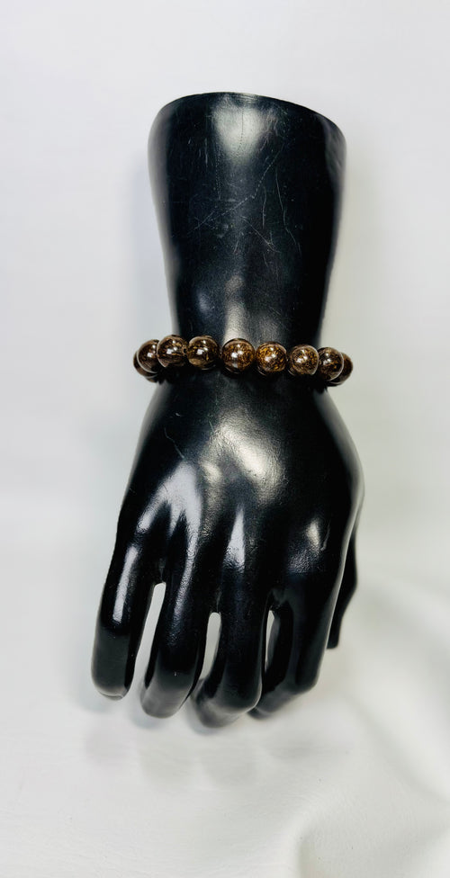 "Golden Chocolate" Genuine Stone Bracelet