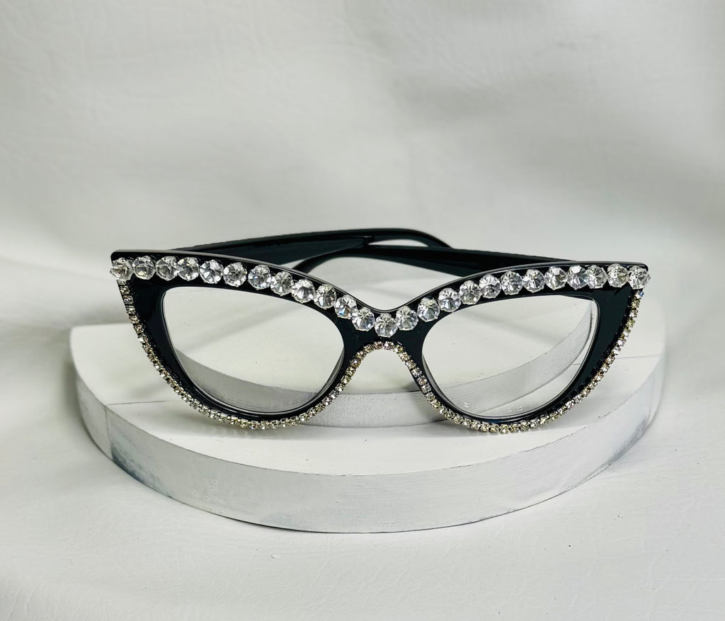 Starlit Cat-Eyes Fashion Glasses