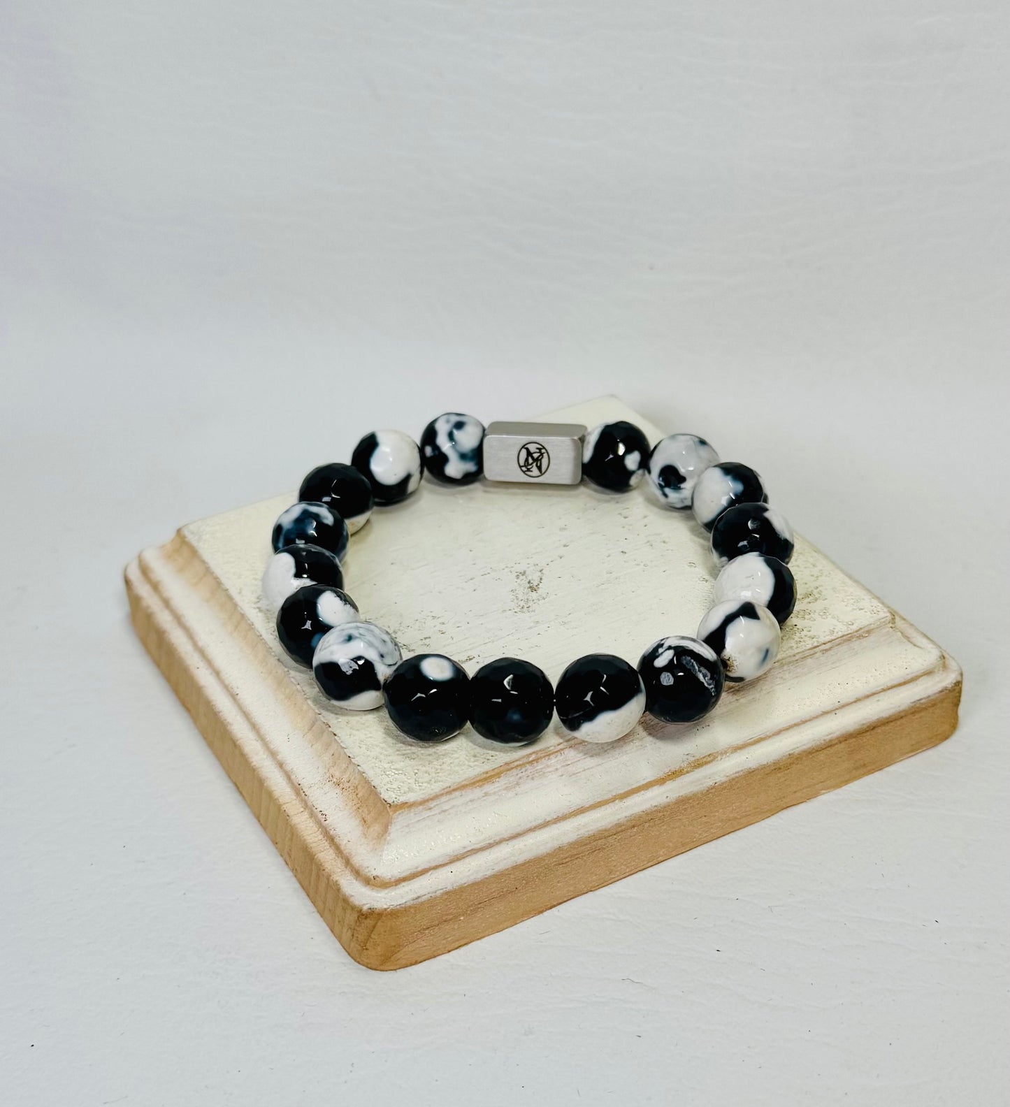 “Shadow Marble” Gemstone Bracelet