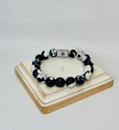 “Shadow Marble” Gemstone Bracelet