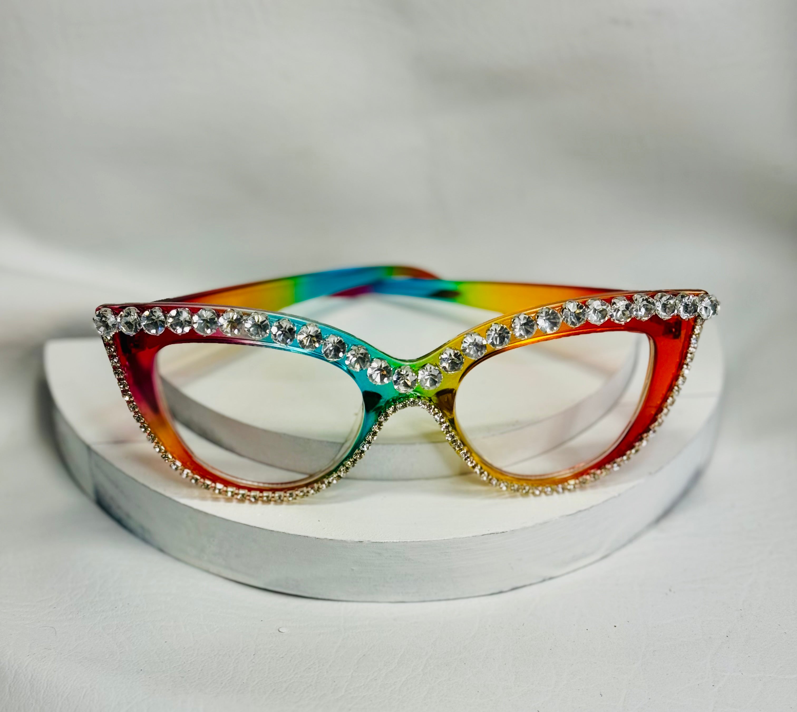 Starlit Cat-Eyes Fashion Glasses