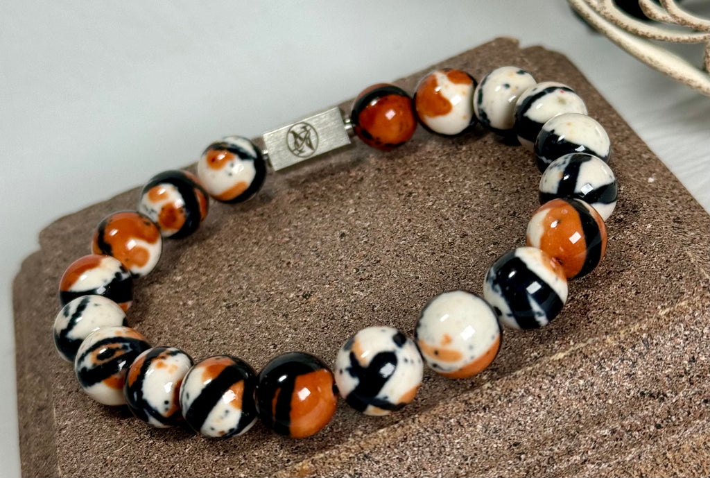 “Chocolate Carmel Ice Cream” Semi-Precious Stone Bracelet
